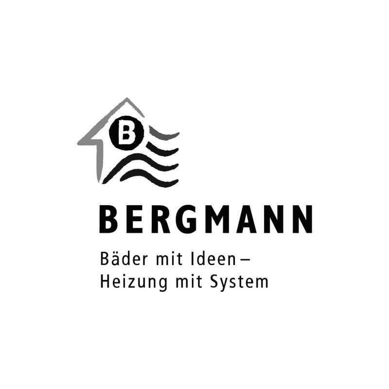 Logo Bergmann: Bäder mit Ideen, Heizung mit System